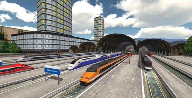 Simulador de trem grátis para smartphone Euro Train Simulator