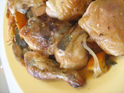 Receita Frango Assado com Laranja e Salva