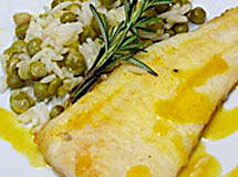 Receita Filé de Peixe com Laranja e Arroz com Legumes