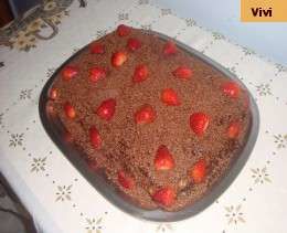 Receita Bolo de Chocolate Recheado da Vivi