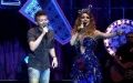 Chayene sobe ao palco com Michel Teló - Foto: Divulgação Globo