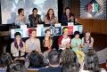 Começa a coletiva de imprensa sobre o novo CD da banda C1R - Foto: Divulgação SBT