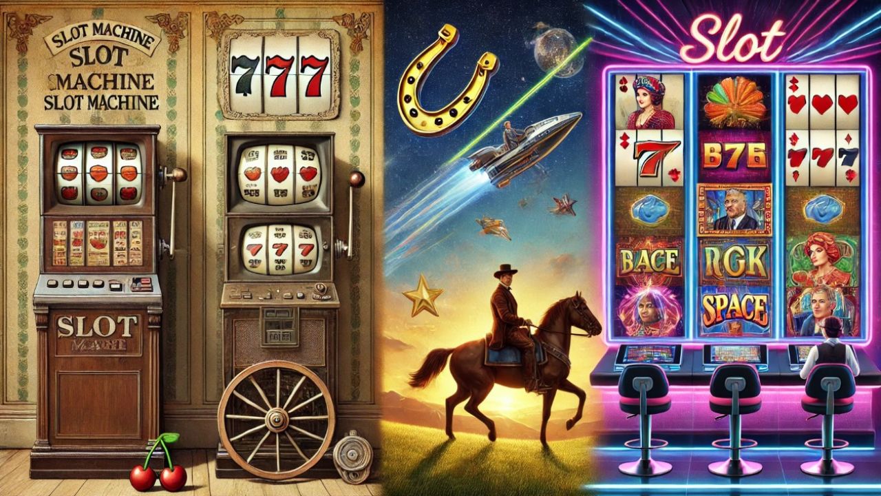 Como os gráficos dos slots evoluíram ao longo do tempo?